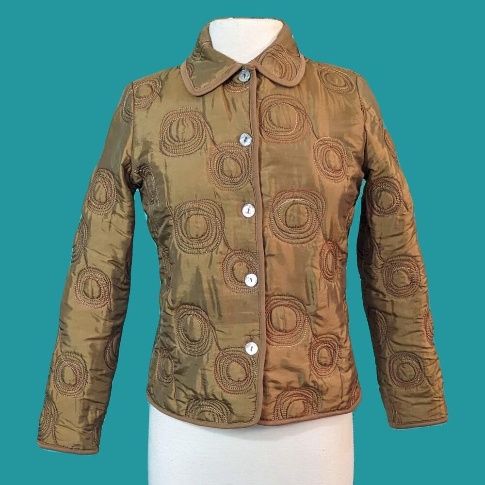 Notations Women's Gold and Brown Jacket